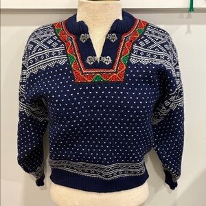 Authentic Norwegian wool ski sweater
